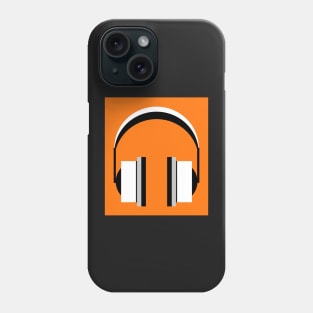 Headphones in Orange Popsicle Phone Case