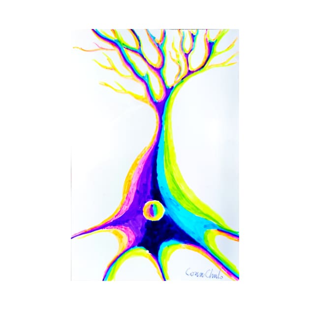 colorful pyramidal neuron by CORinAZONe