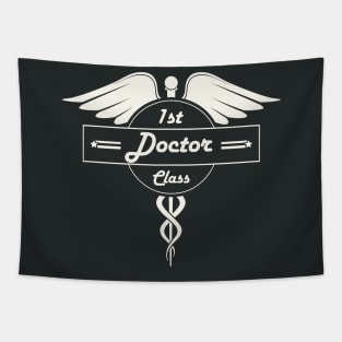 First Class Doctor! Retro Career Gift Tapestry