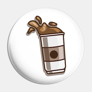 Coffe Splash Pin