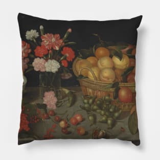 Apricots in a Woven Basket by Peter Binoit Pillow