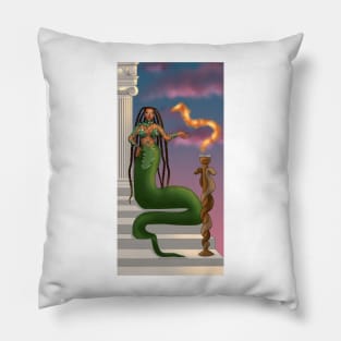 Sasha Colby Goddess Snake Temple Pillow