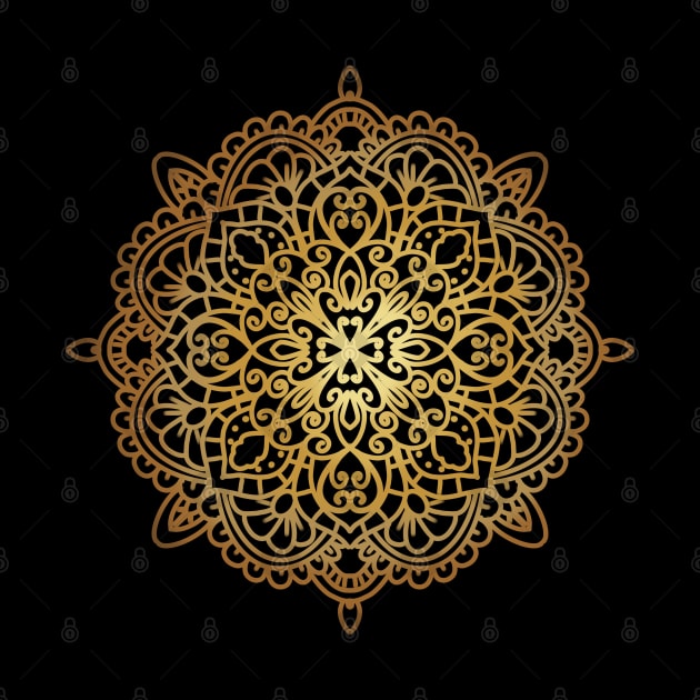 Gold Mandala by Idanitee