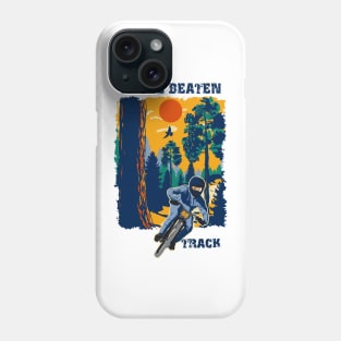 Of the beaten track funny saying sarcastic mountain bike Phone Case