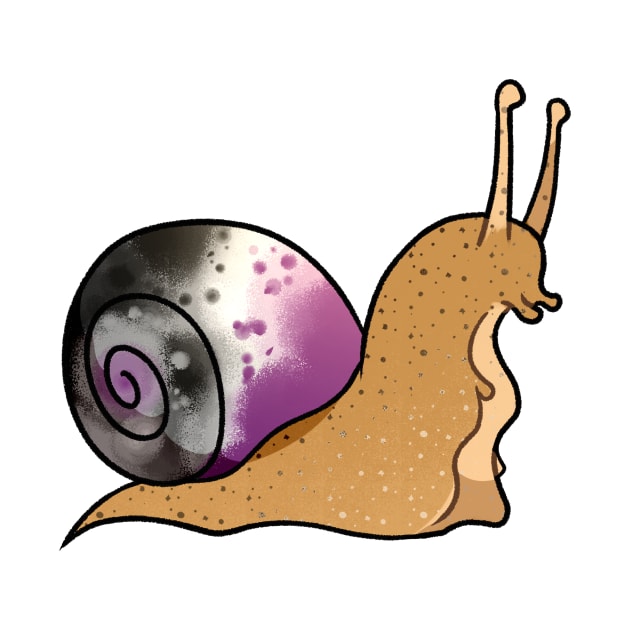 LGBT acexual snail by gaypompeii