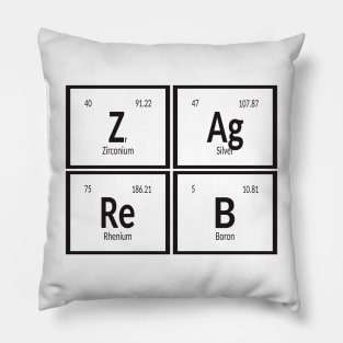 Zagreb Periodic Table Pillow