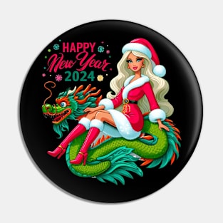 Happy New Year Barbie Pin