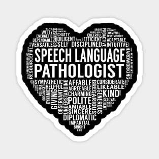 Speech Language Pathologist Heart Magnet