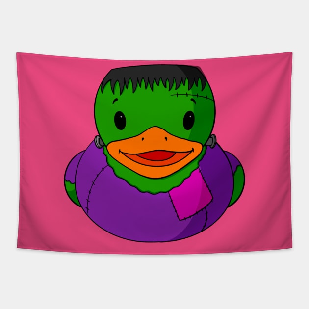 Shabby Frankenstein Rubber Duck Tapestry by Alisha Ober Designs