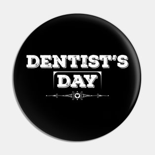 National Dentist’s Day White Pin