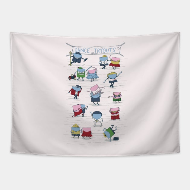 Square Dancing Tapestry by Made With Awesome