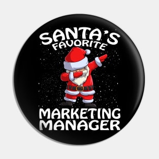 Santas Favorite Marketing Manager Christmas Pin