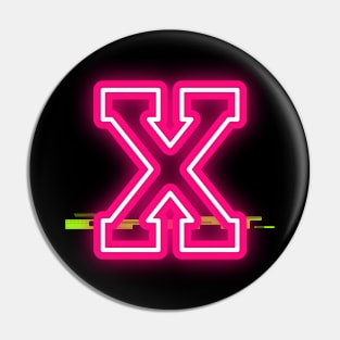 Neon Style Roman Numeral "X" Vibes Tee! Pin