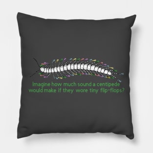 Centipede Flip-Flops Pillow