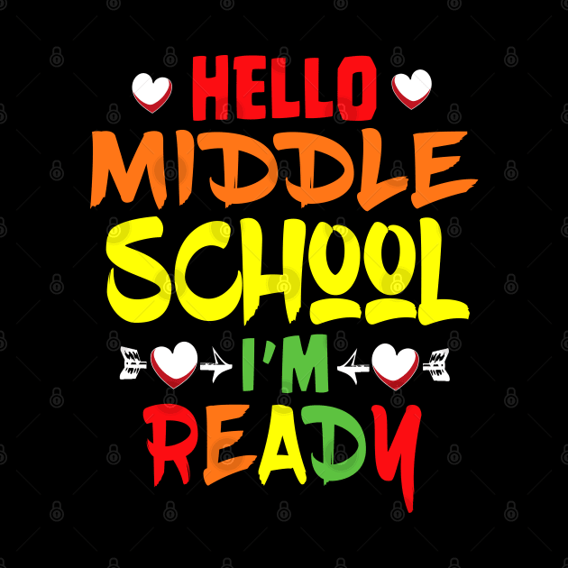 HELLO MIDDLE SCHOOL I'M READY by Ardesigner