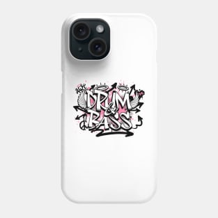 DRUM & BASS - Grafitti Steez (pink/black) Phone Case