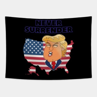 donald trump Mugshot 2024 never surrender Tapestry