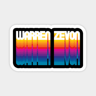 Retro Warren Proud Name Personalized Gift Rainbow Style Magnet