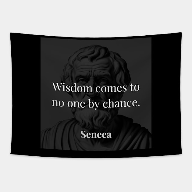 Seneca's Insight: Wisdom by Design, Not Chance Tapestry by Dose of Philosophy