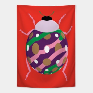 Lady Bug Art Illustration Tapestry