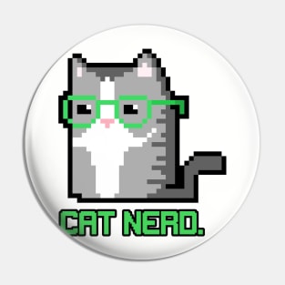 Purrfect Cat Nerd Pin