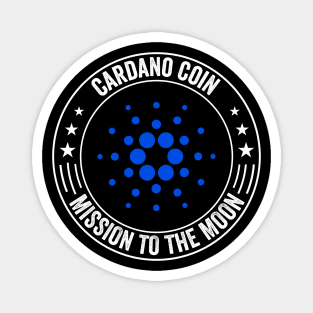 Vintage Cardano Crypto ADA Coin  To The Moon Token Cryptocurrency Wallet Cardano HODL Birthday Gift For Men Women Magnet