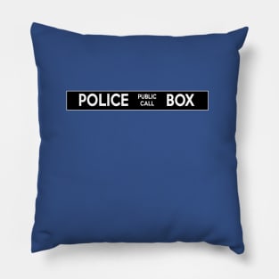 Tardis Police Box Pillow