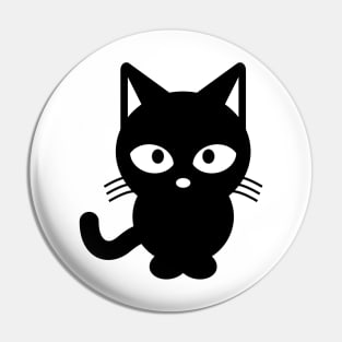 Cute black cat Pin