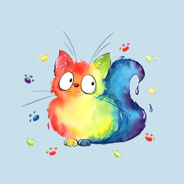 Rainbow Cat by Alyona Shilina