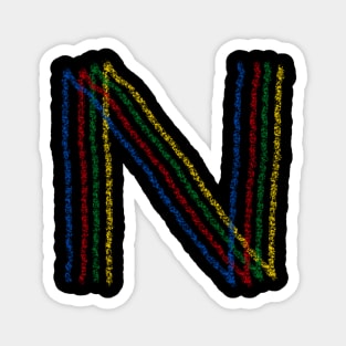 The letter N! Magnet