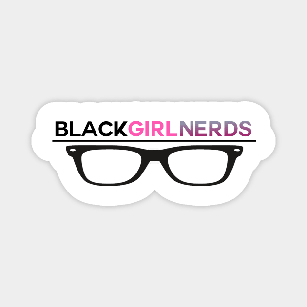Black Girl Nerds Glasses Logo Magnet by BlackGirlNerds