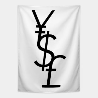 Yen Dollar Pound Tapestry