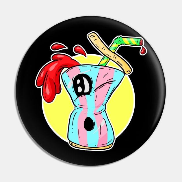 Sweet Fizzy Pop! Cartoon Pin by Squeeb Creative