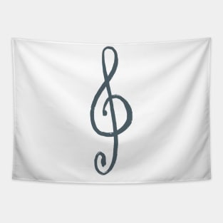 Treble Clef Music Aesthetic Tapestry