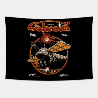 Galaxian Retro Arcade Vintage Gaming Tapestry