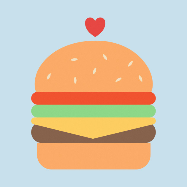 Disover Cute and adorable foodie burger - Burger - T-Shirt