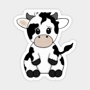 Cute Cow Drawing Magnet