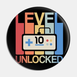 Level 10 Unlocked Design Pin