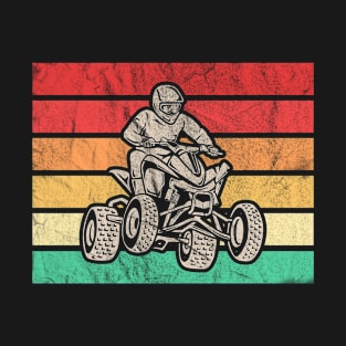 Retro ATV Design for Quad Bike Riders T-Shirt