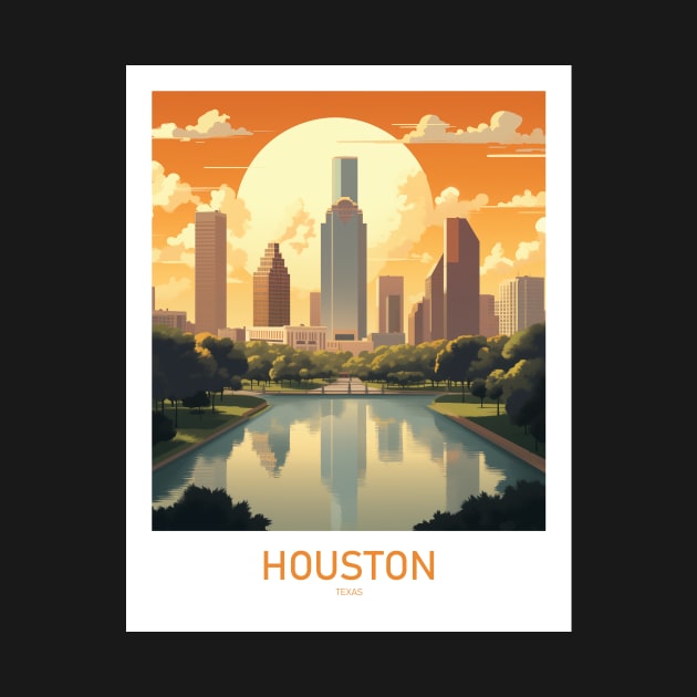 HOUSTON by MarkedArtPrints