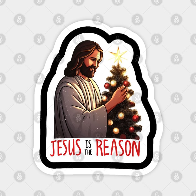 Jesus Is The Reason Magnet by Plushism