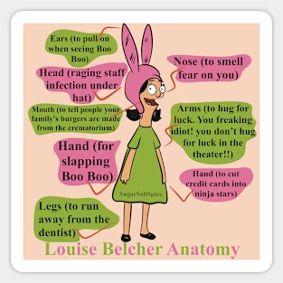 Louise Belcher Puppy Love Laptop Sticker | Bob's Burgers