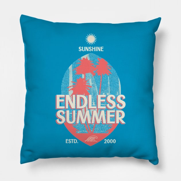 Endless Summer Pillow by Tip Top Tee's