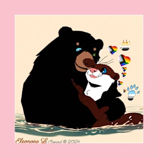 bear community and otter community - LGBT T-Shirt