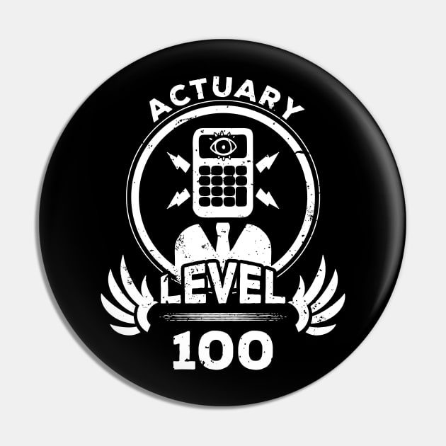 Level 100 Actuary Gift Pin by atomguy