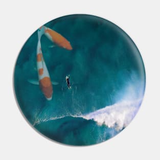 Surfer Koi-fish Pin