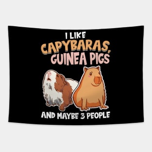 I like Capybaras, Guinea Pigs and Maybe 3 People Tapestry