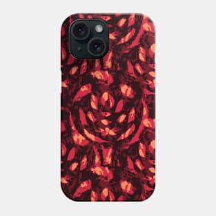 Print of Love in Rose Red and Orange Phone Case