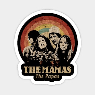 Retro Sunset The Mamas And The Papas Magnet