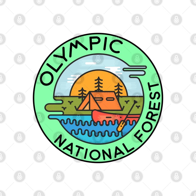 Olympic National Forest Washington Camping Canoe by DD2019